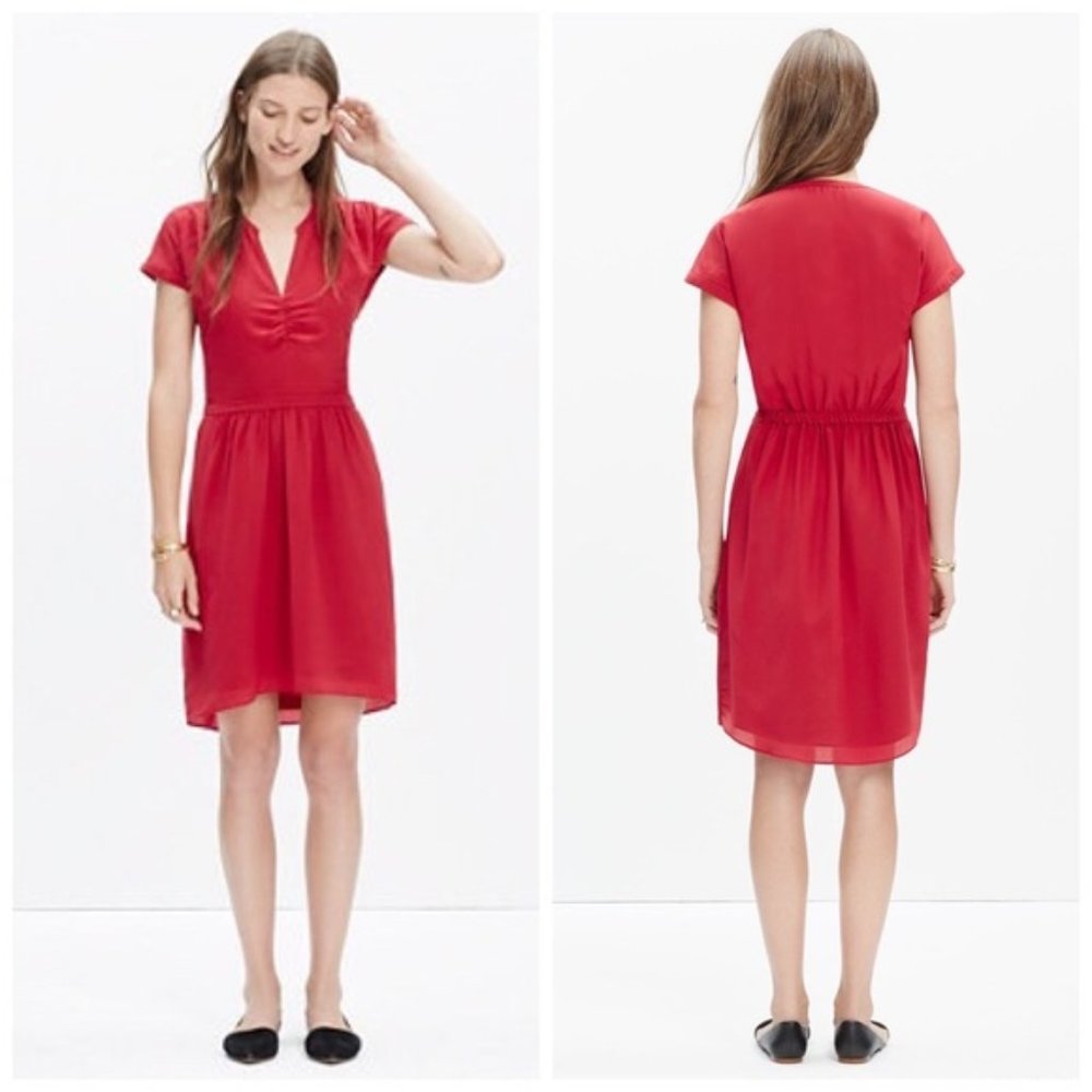 Madewell Fable Silk Dress, Sz 4